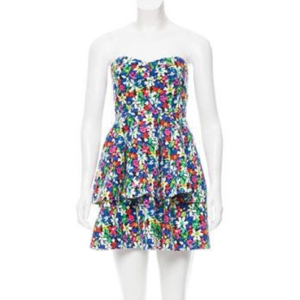 Kate Spade New York Floral Strapless Dress